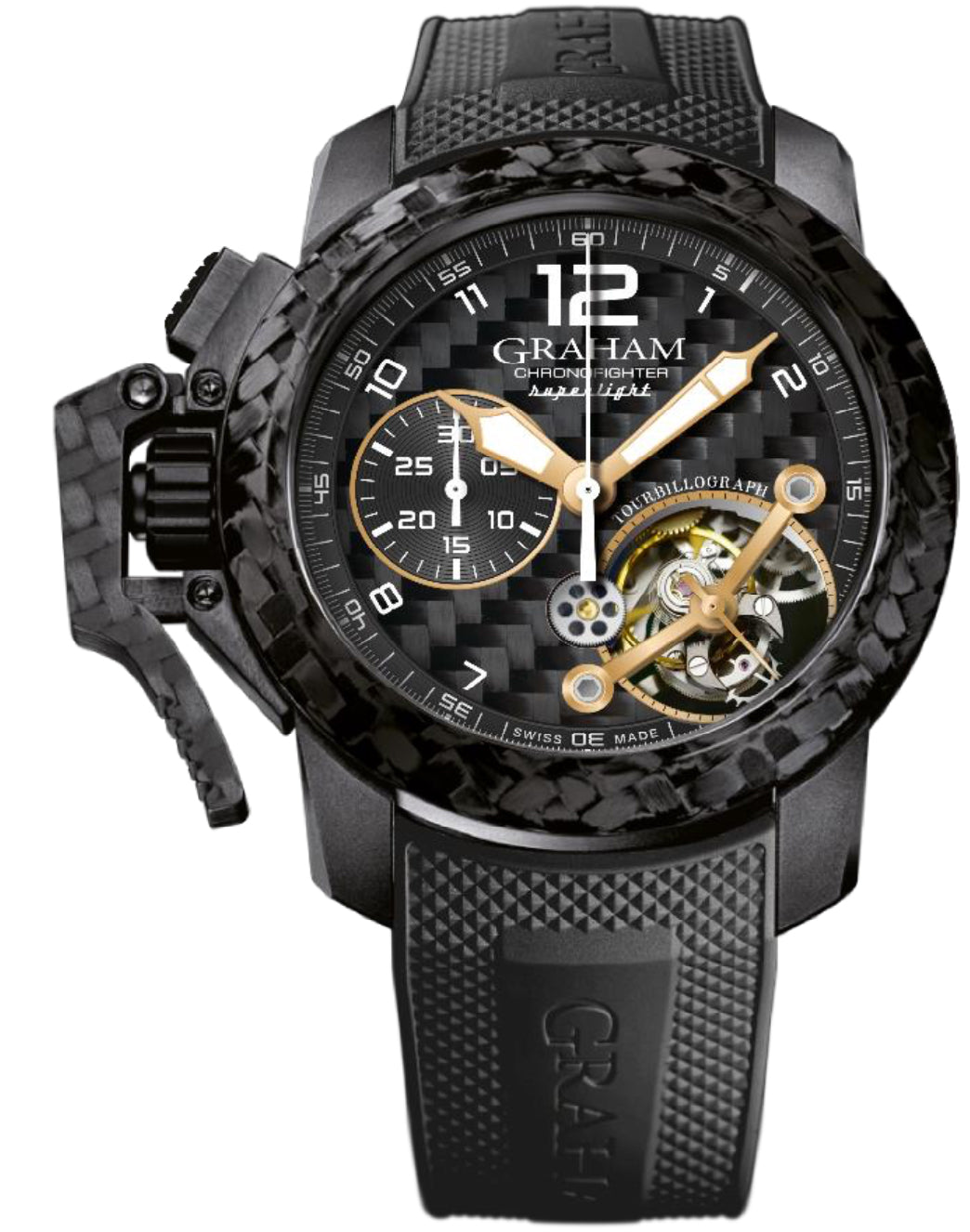 Graham Watch Chronofighter Superlight Carbon Tourbillograph Limited Edition - Black