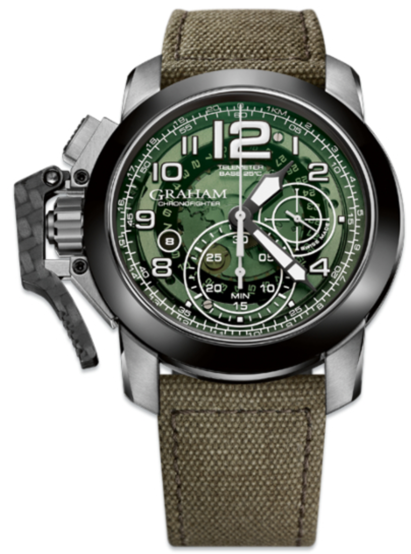 Graham Watch Chronofighter Oversize Target - Green
