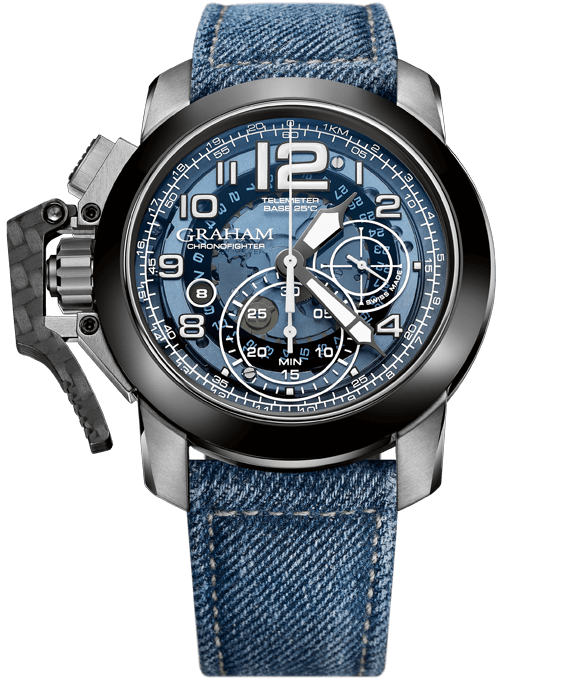 Graham Watch Chronofighter Oversize Target - Blue