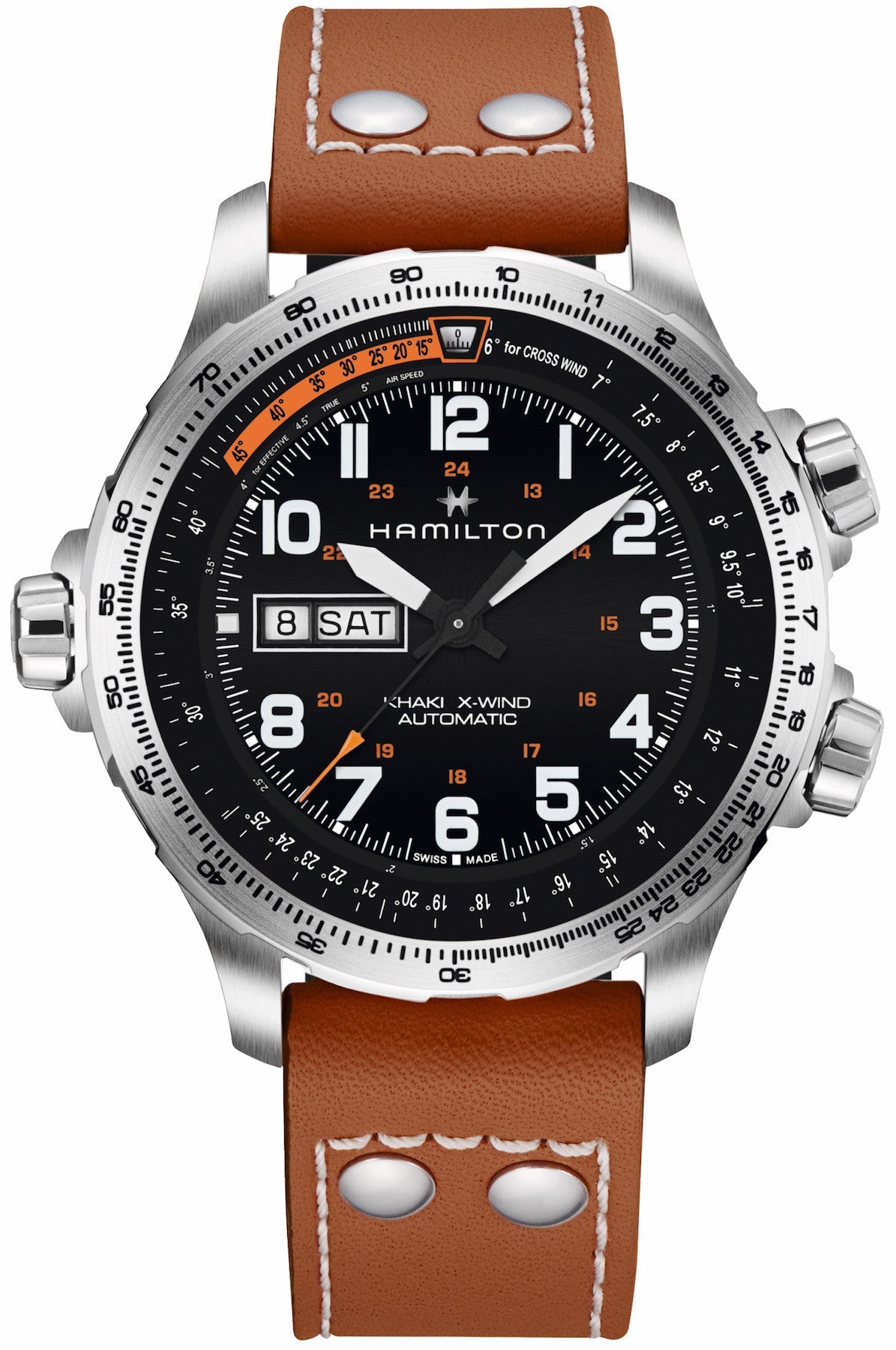 Hamilton Watch Khaki Aviation X-Wind Day Date - black