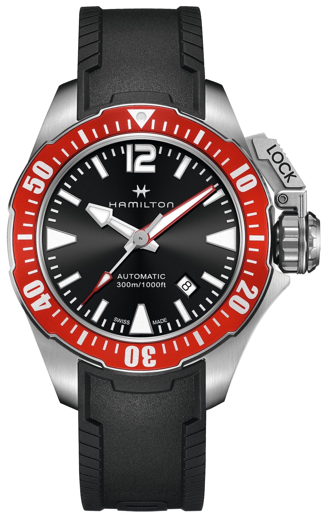 Hamilton Watch Khaki Navy Frogman - Black