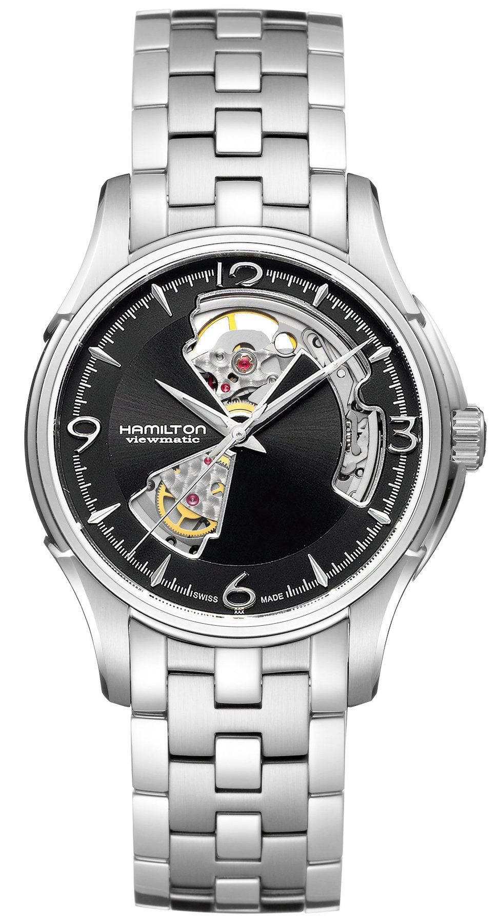 Hamilton Watch Jazzmaster Auto Open Heart - Black