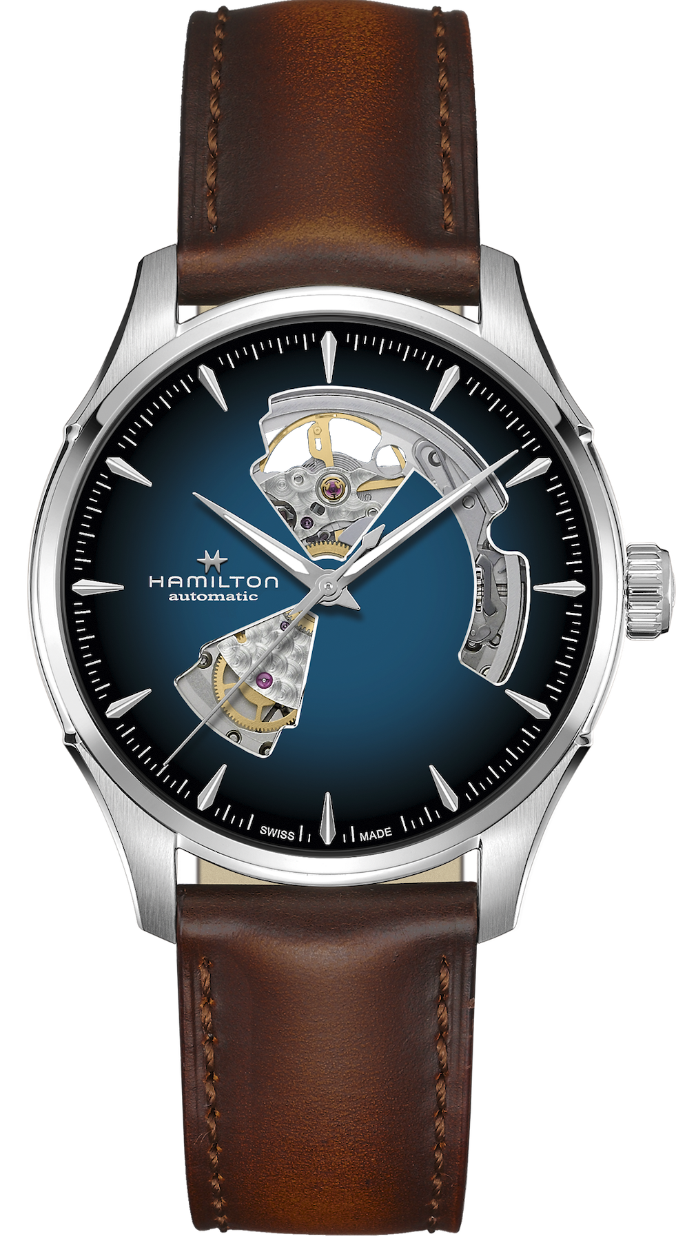 Hamilton Watch Jazzmaster Open Heart Auto - Blue