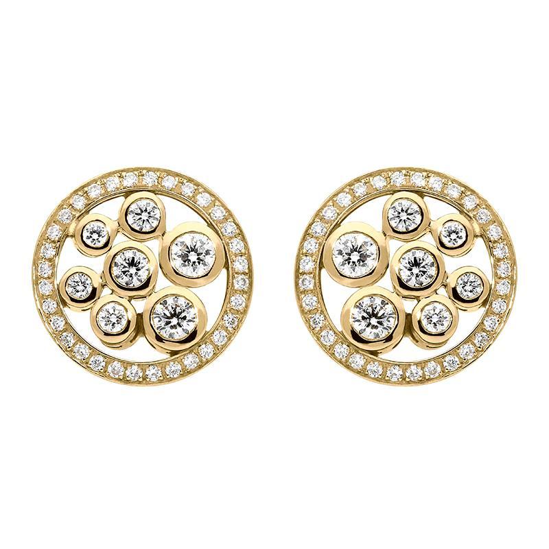 Hans D. Krieger 18ct Rose Gold 0.55ct Diamond Stud Earrings