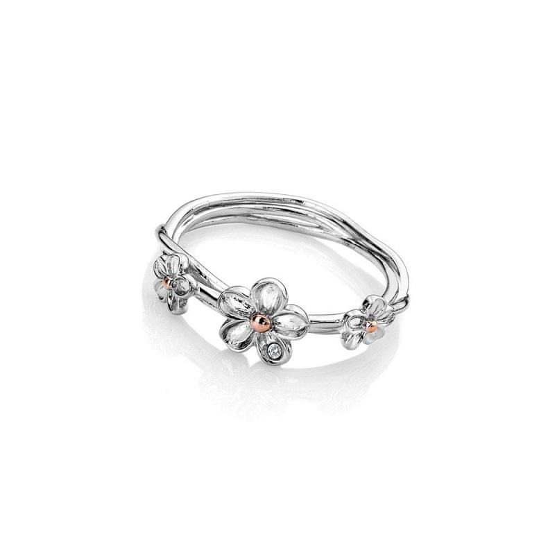 Hot Diamonds Forget Me Not Sterling Silver Ring - P