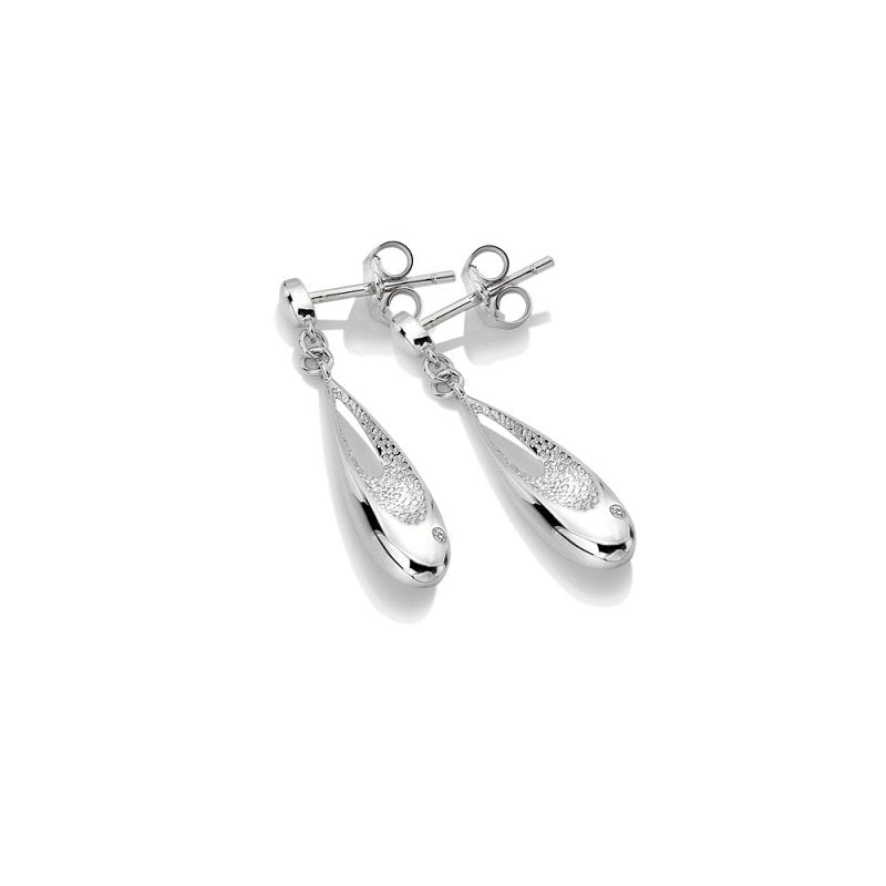 Hot Diamonds Quest Sterling Silver Drop Earrings - Silver