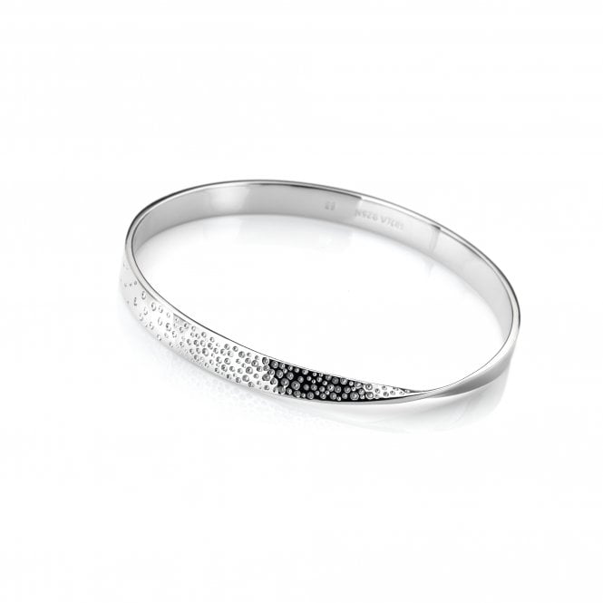 Hot Diamonds Quest Twist Sterling Silver Bangle - Silver