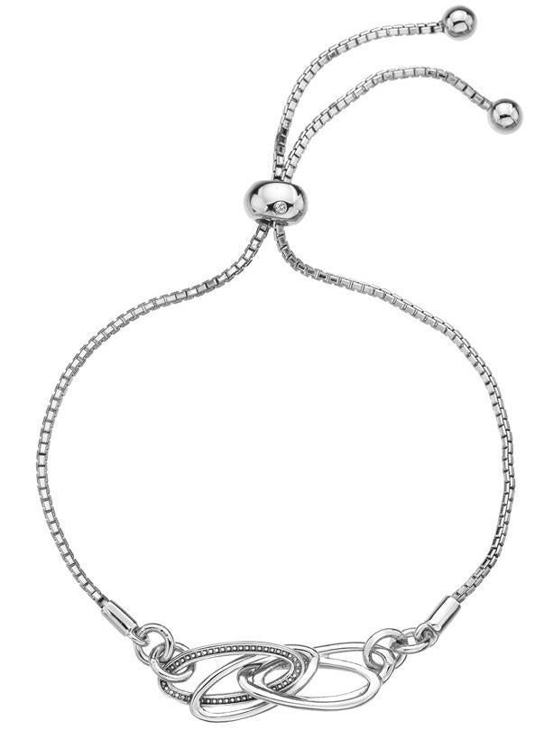 Hot Diamonds Chandelier Sterling Silver Vintage Bracelet D - Silver
