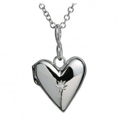 Hot Diamonds Just Add Love Sterling Silver Spontaneous Locket - TITLE Silver