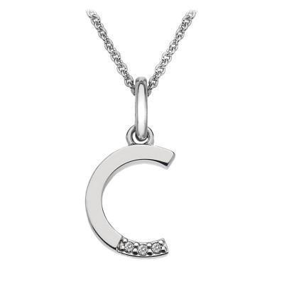 Hot Diamonds Micro 'C' Sterling Silver Necklace