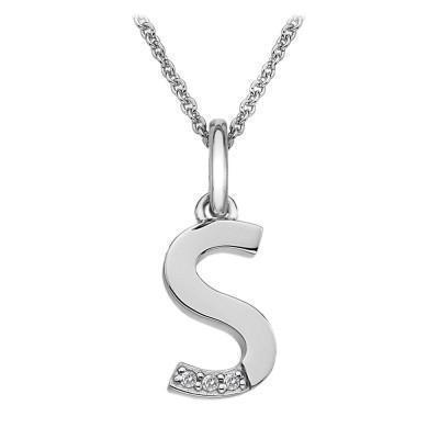 Hot Diamonds Micro 'S' Sterling Silver Necklace - TITLE Silver
