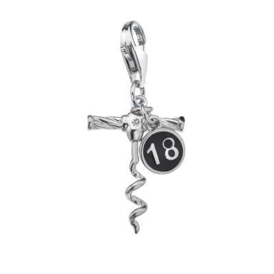 Hot Diamonds Moments Sterling Silver 18 Charm - TITLE Silver
