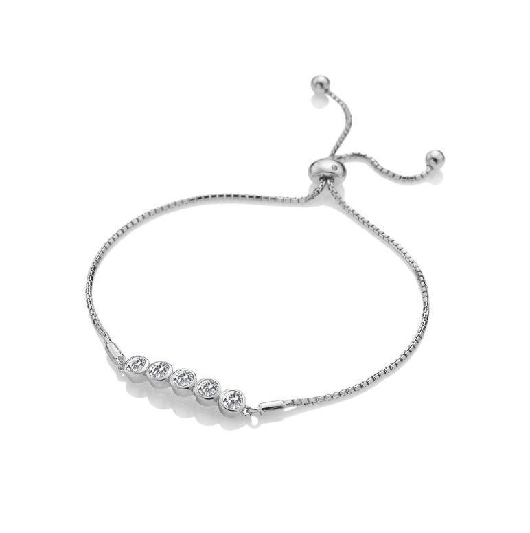 Hot Diamonds Tender White Topaz Bracelet - TITLE Silver