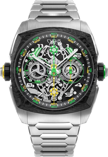 Cyrus Watch Klepcys Dice Lime Carbon Bracelet Limited Edition