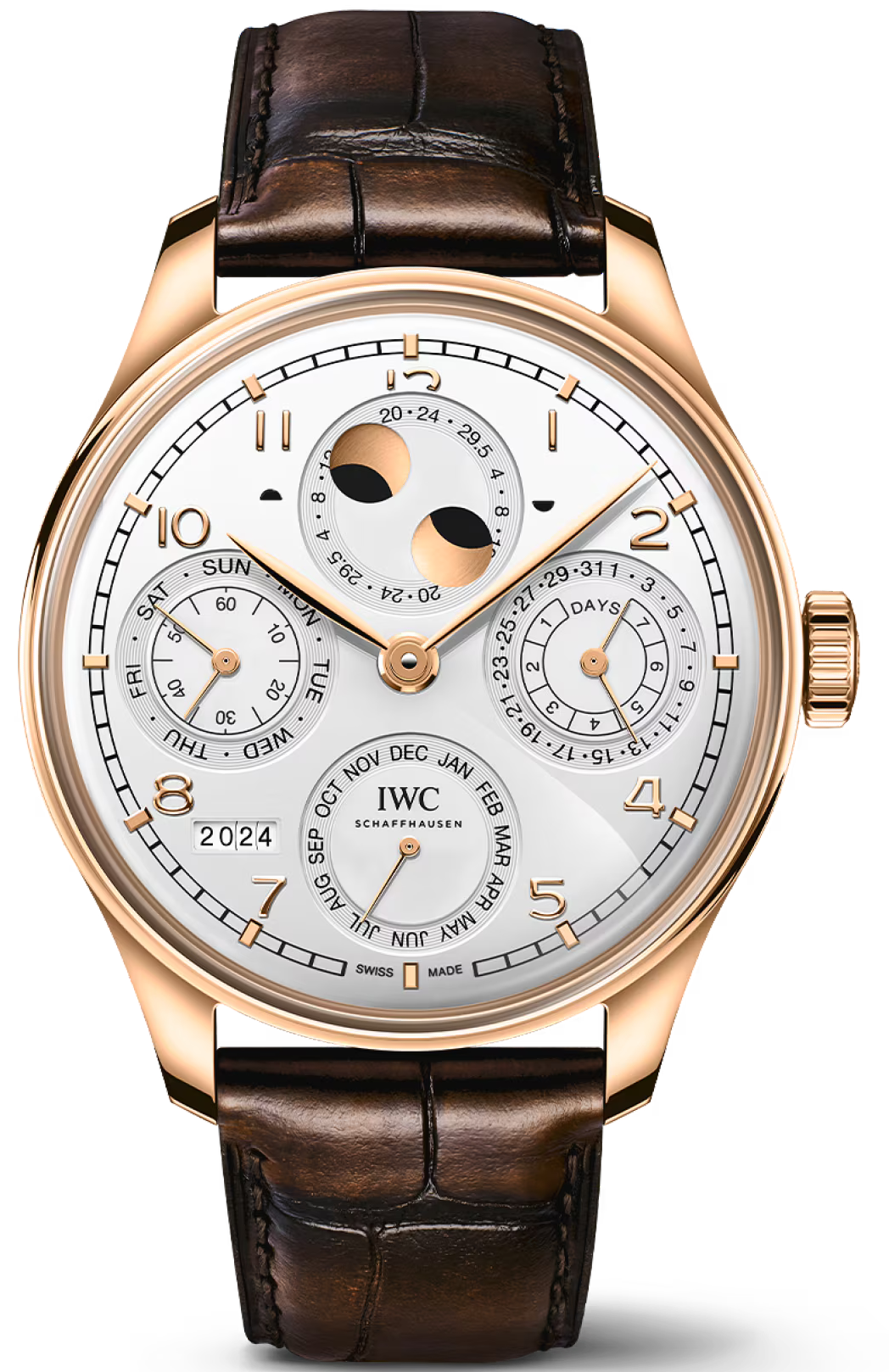 IWC Watch Portugieser Perpetual Calendar 44 Silver Moon