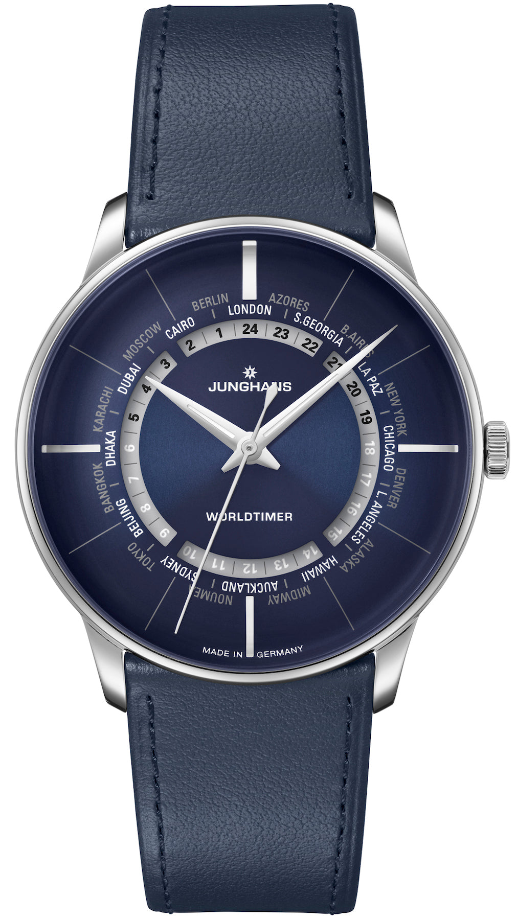 Junghans Watch Meister Worldtimer - Blue