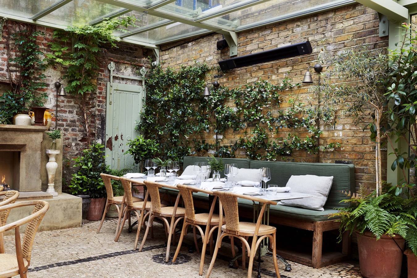 The terrace