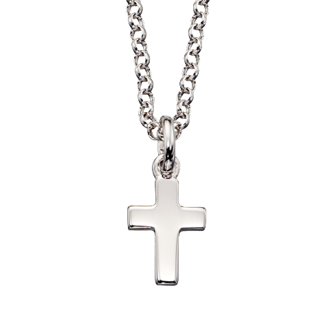 Little Star Kaia Sterling Silver Cross Necklace - Silver