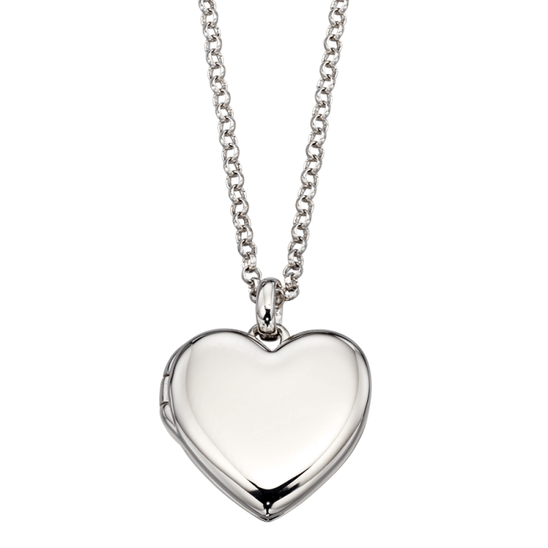 Little Star Olivia Sterling Silver Locket Necklace - Silver