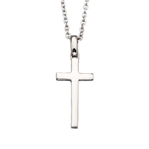 Little Star Sterling Silver Cross Misha Necklace - Silver