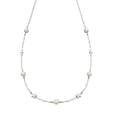 Little Star Sterling Silver Tatiana Necklace - Silver