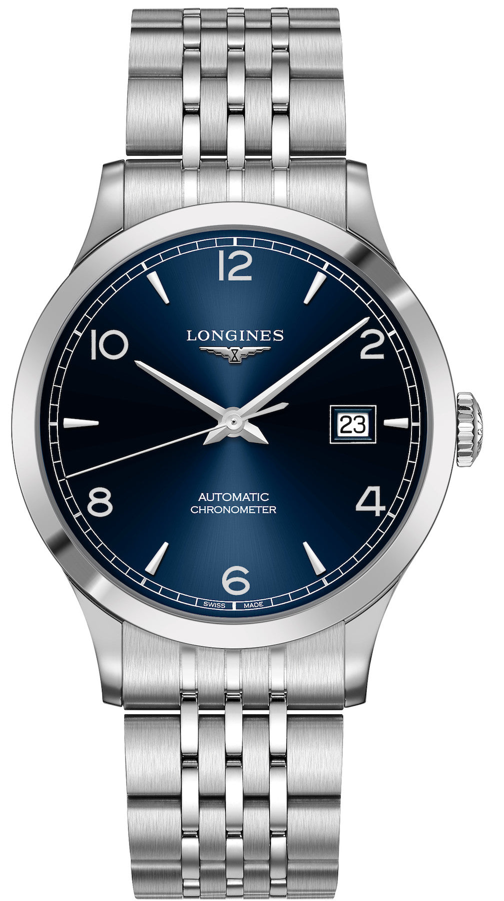 Longines Watch Record Mens - Blue