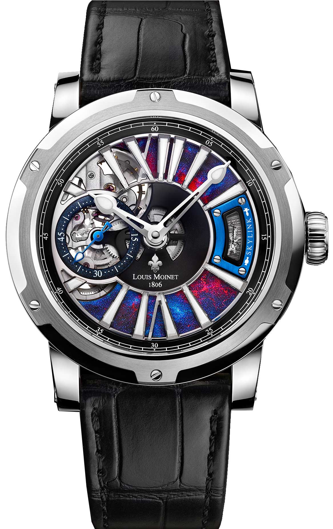 Louis Moinet Watch Skylink Steel Limited Edition - Black