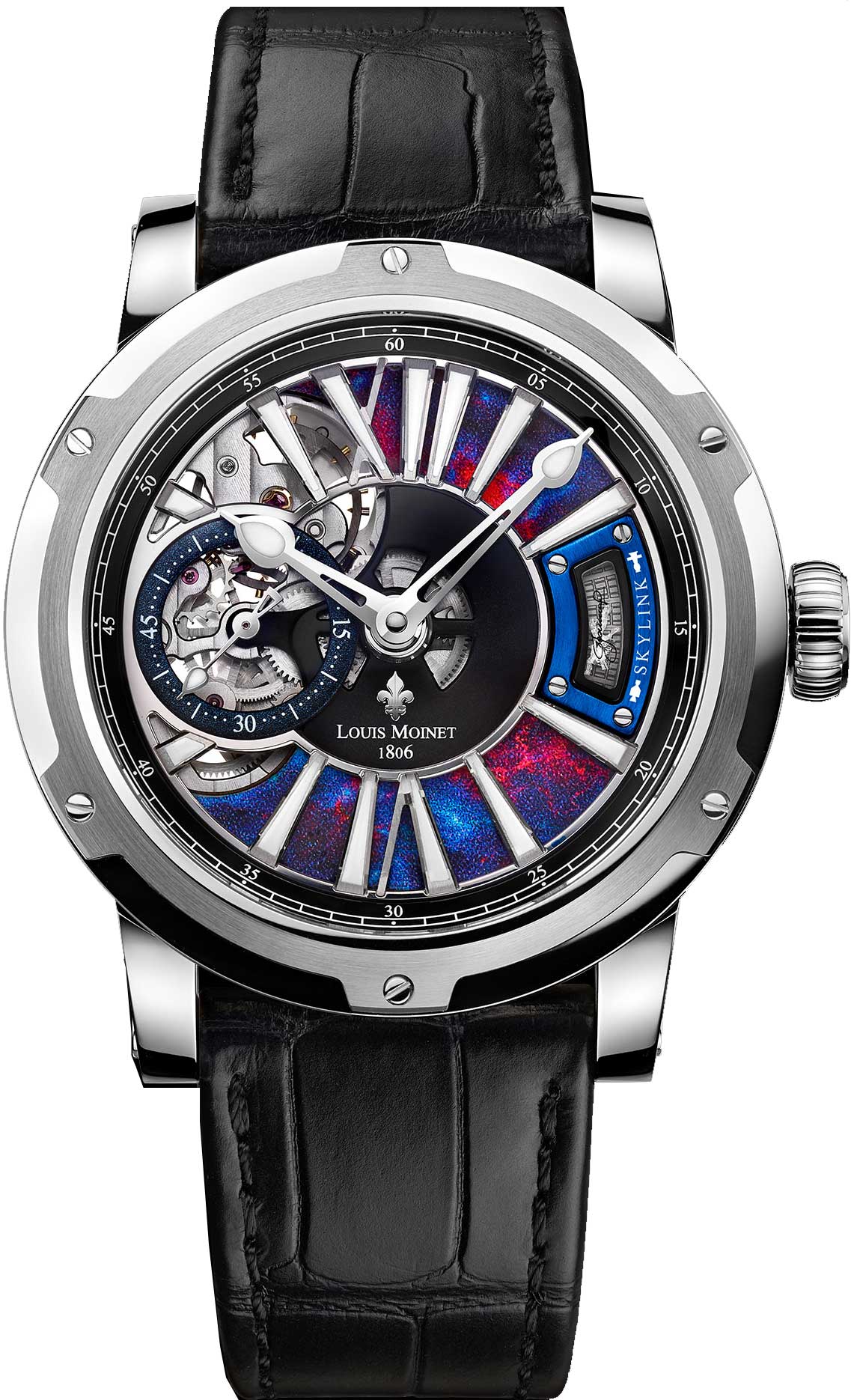Louis Moinet Watch Skylink White Gold Limited Edition - Black