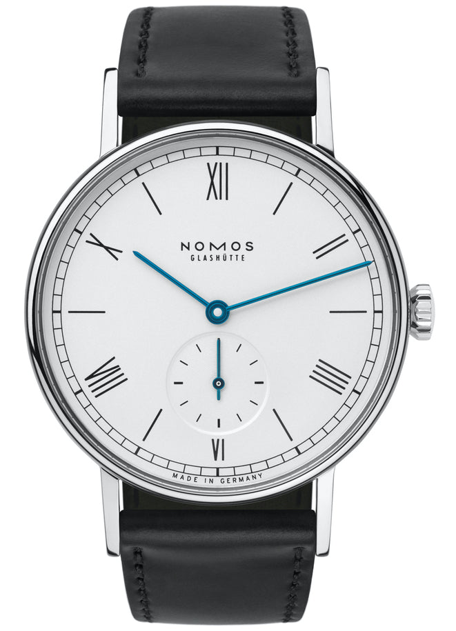 Nomos Glashutte Watch Ludwig Steel Back - White