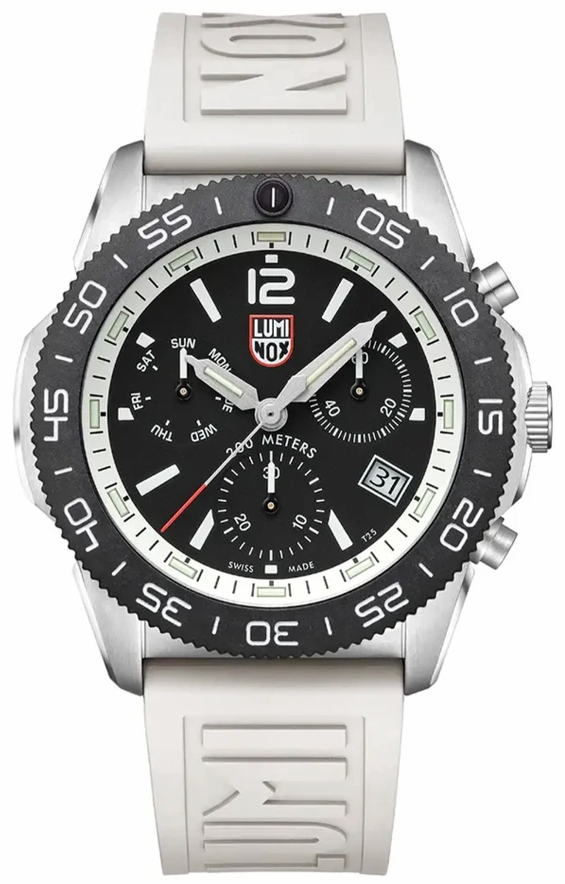Luminox Watch Sea Pacific Diver Chronograph 3140 Black White - Black