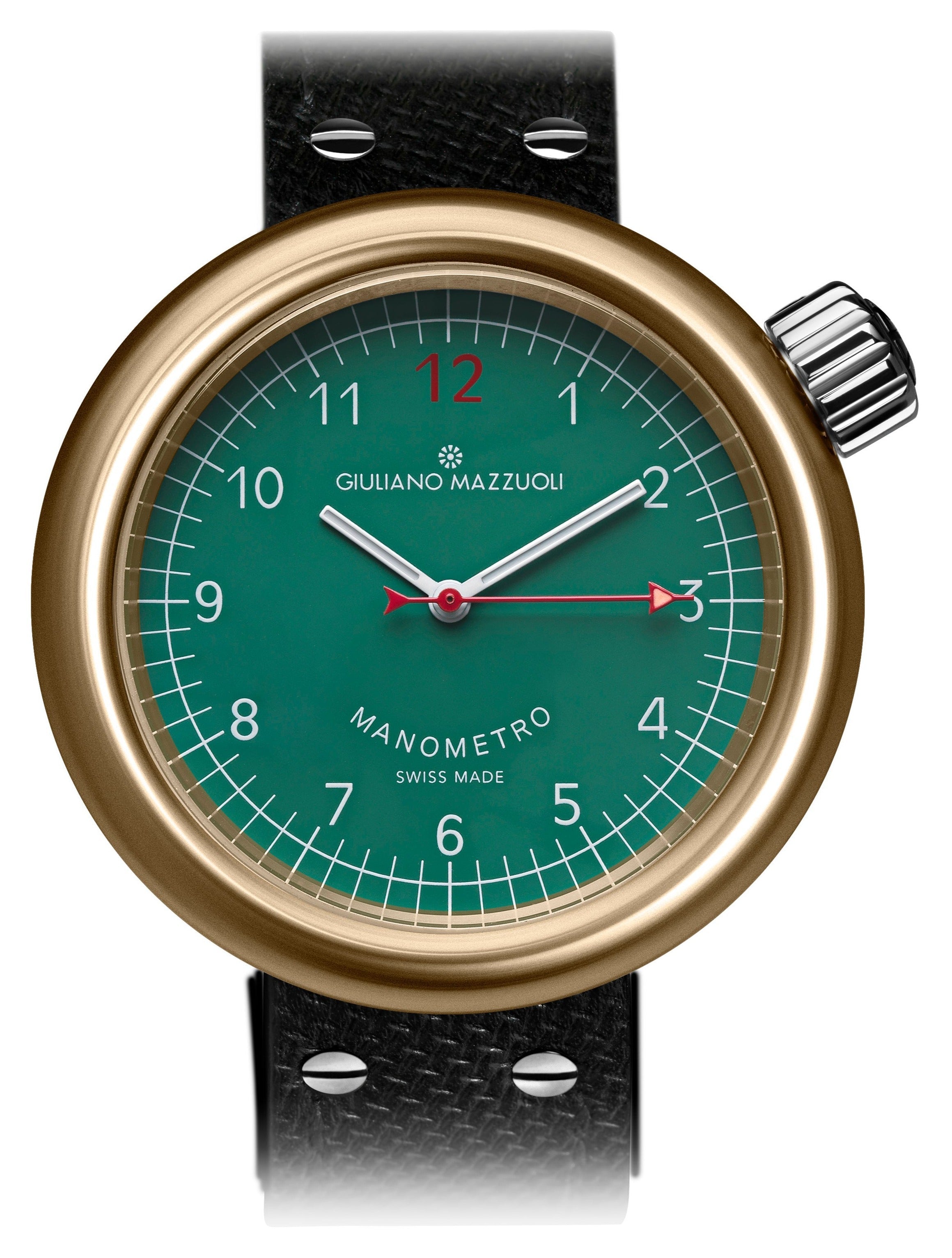 Giuliano Mazzuoli Watch Manometro Bronze Green - Green