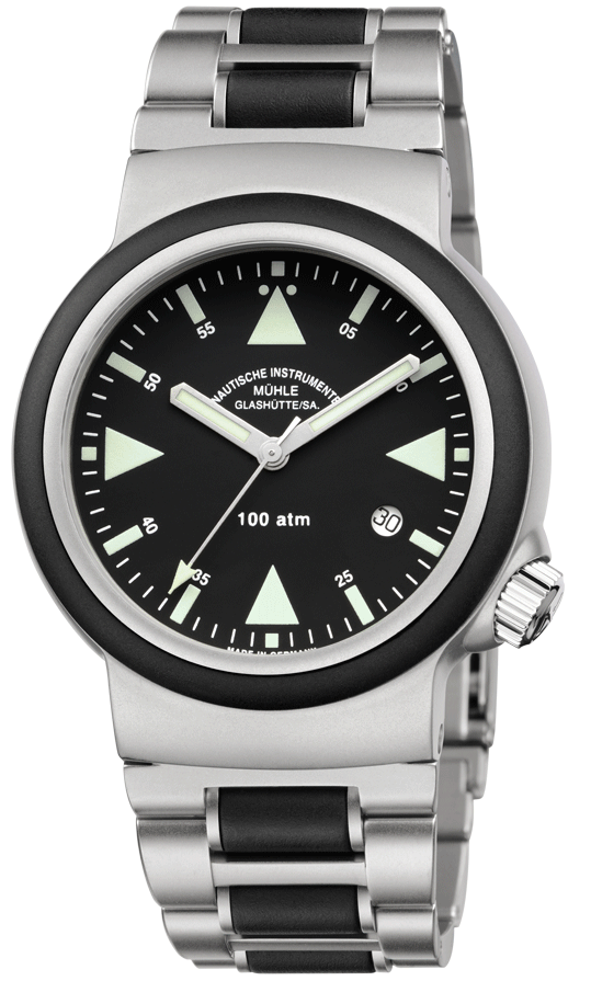 Muhle Glashutte Watch S.A.R. Rescue-Timer - Black