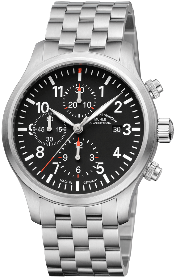 Muhle Glashutte Watch Terrasport I Chronograph - Black