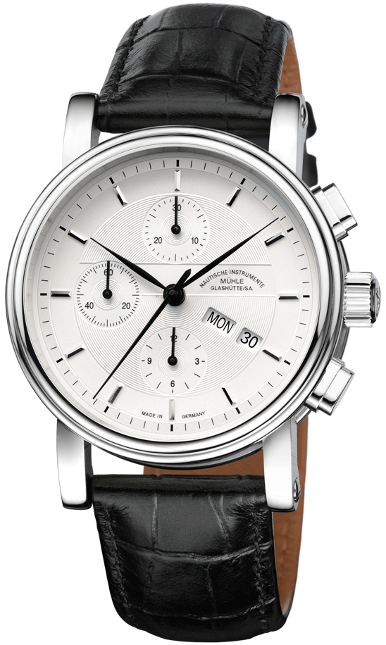 Muhle Glashutte Watch Teutonia II Chronograph - Silver