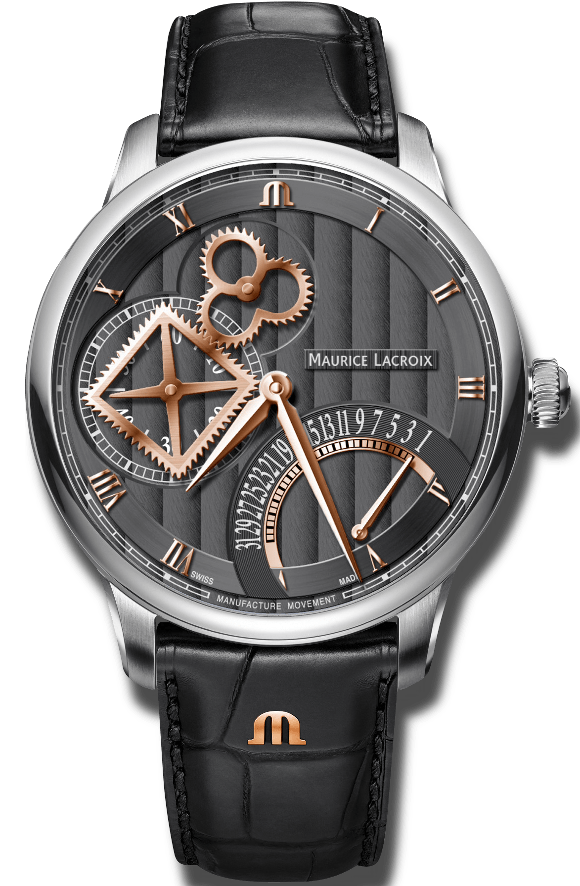 Maurice Lacroix Watch Masterpiece Square Wheel Retrograde
