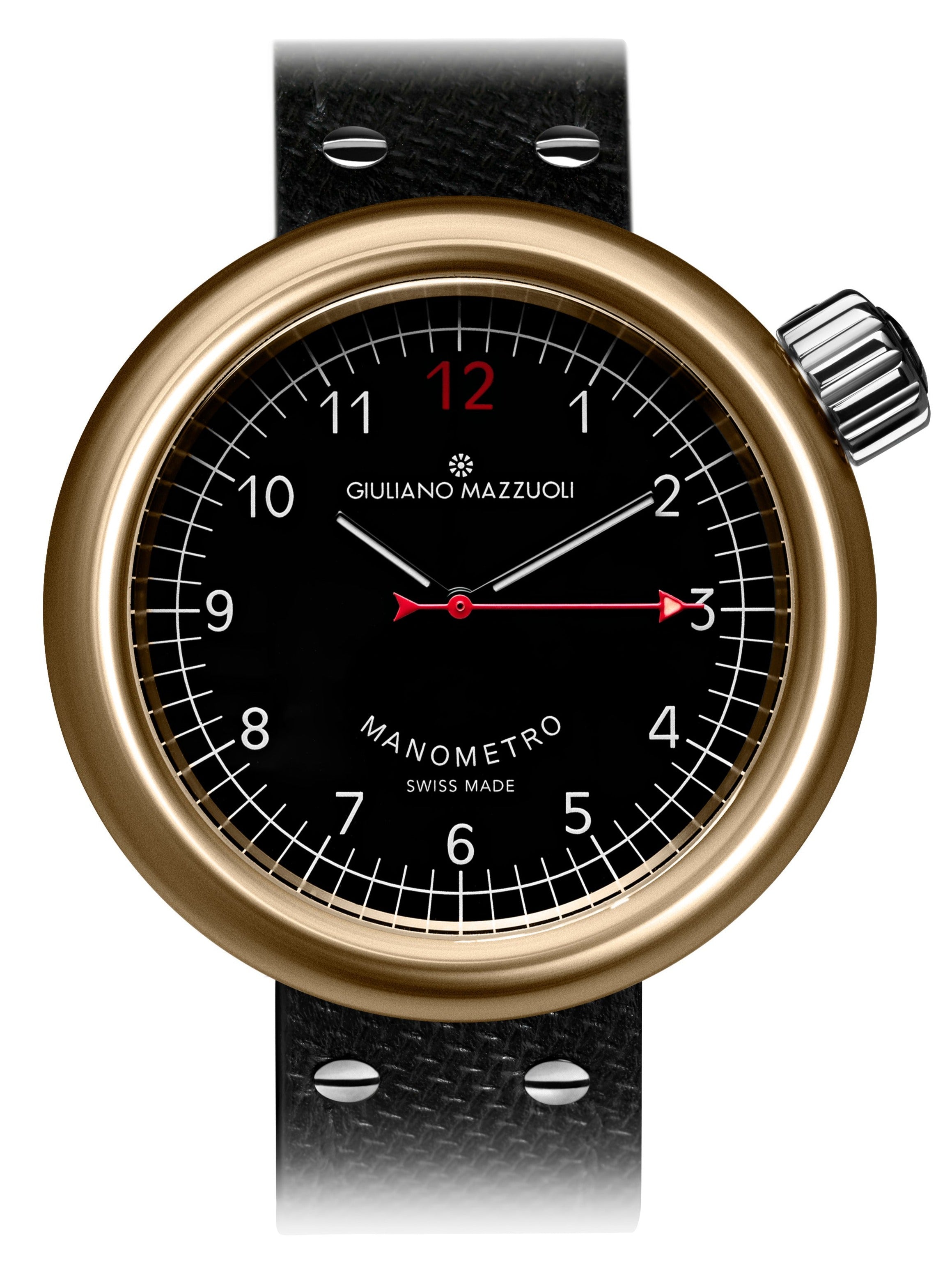 Giuliano Mazzuoli Watch Manometro Bronze Black