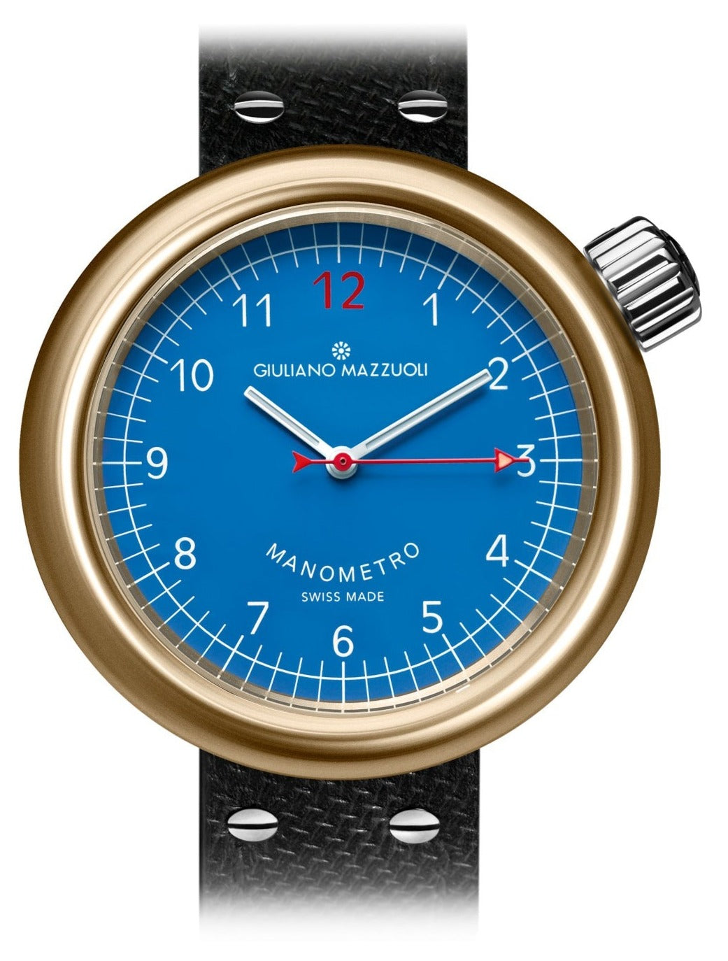 Giuliano Mazzuoli Watch Manometro Bronze Blue - Blue