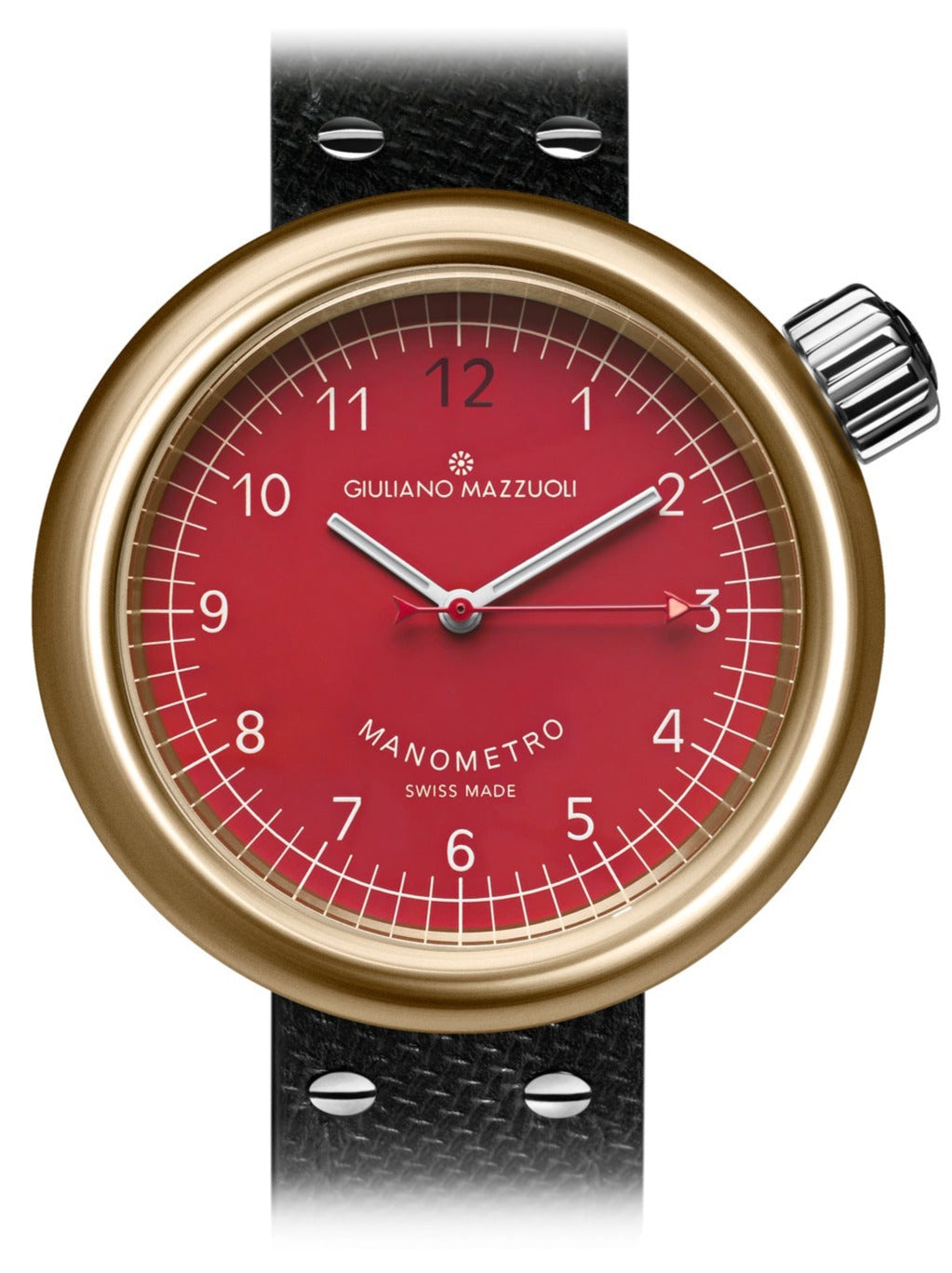 Giuliano Mazzuoli Watch Manometro Bronze Red - Red