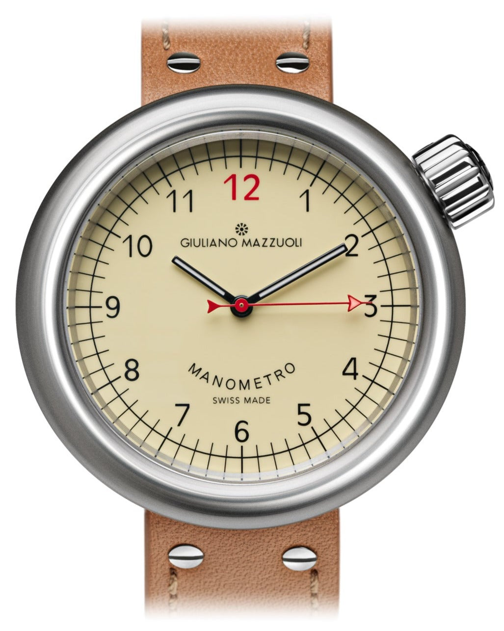 Giuliano Mazzuoli Watch Manometro Brushed Ivory