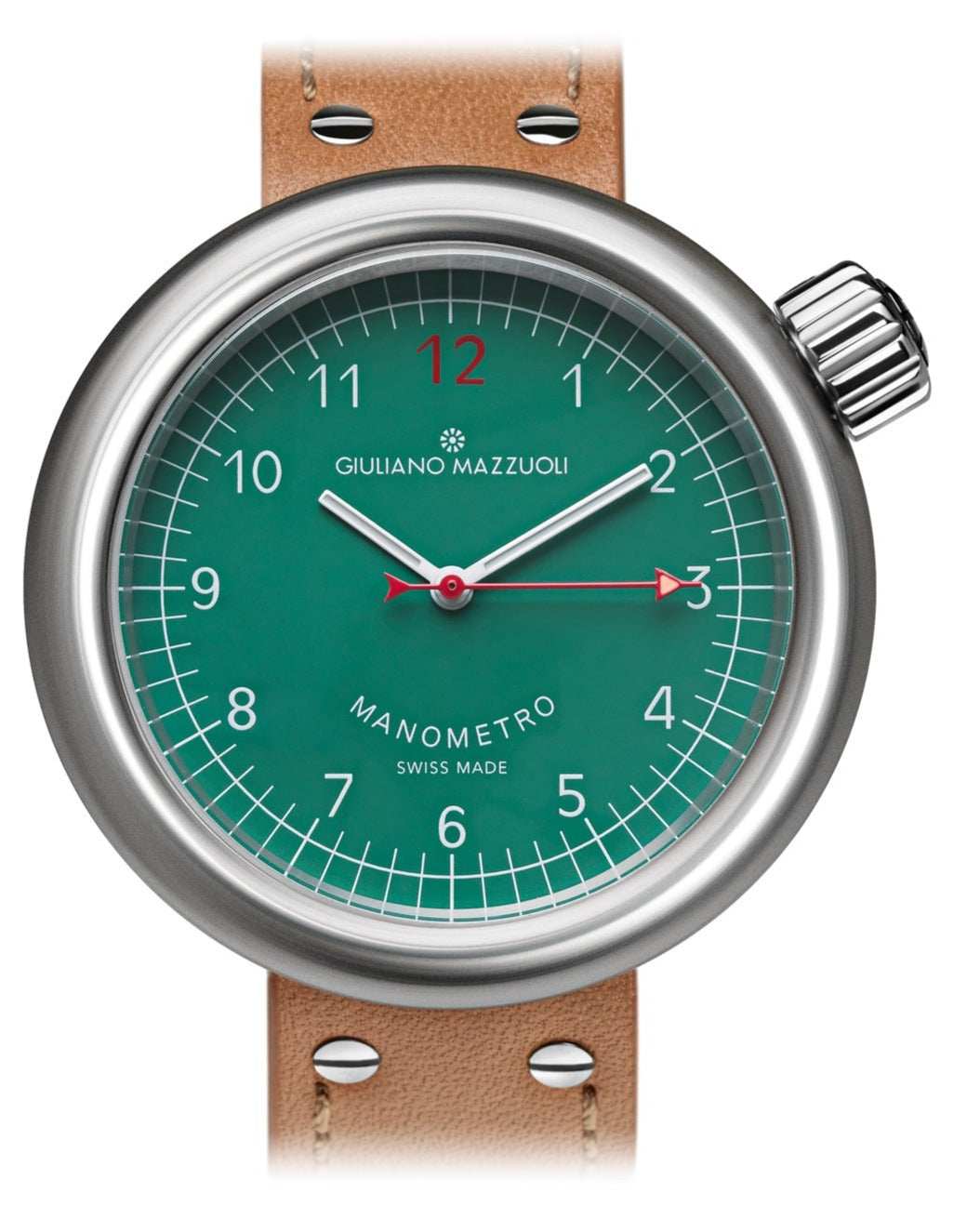 Giuliano Mazzuoli Watch Manometro Brushed Green - Green