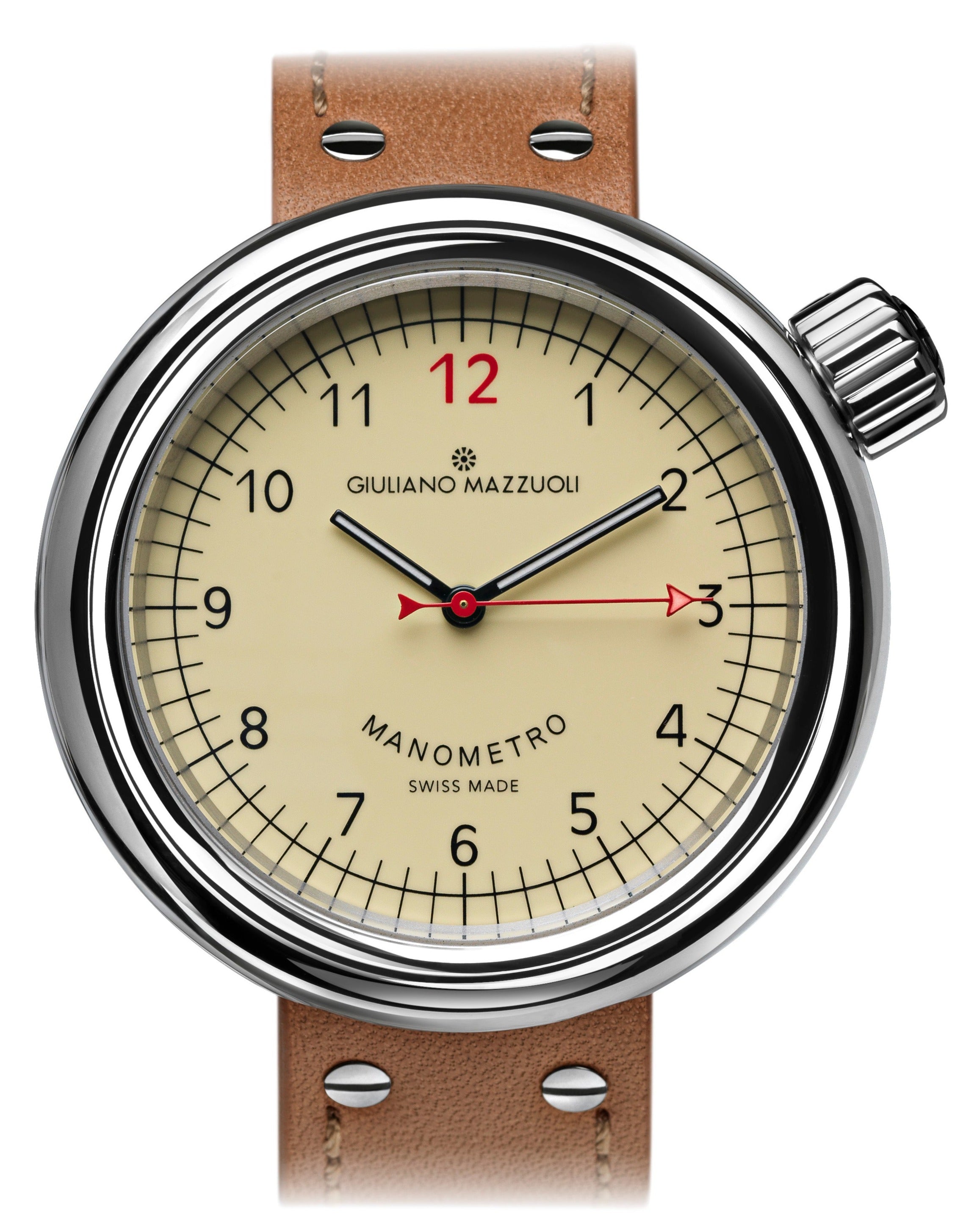 Giuliano Mazzuoli Watch Manometro Polished Ivory
