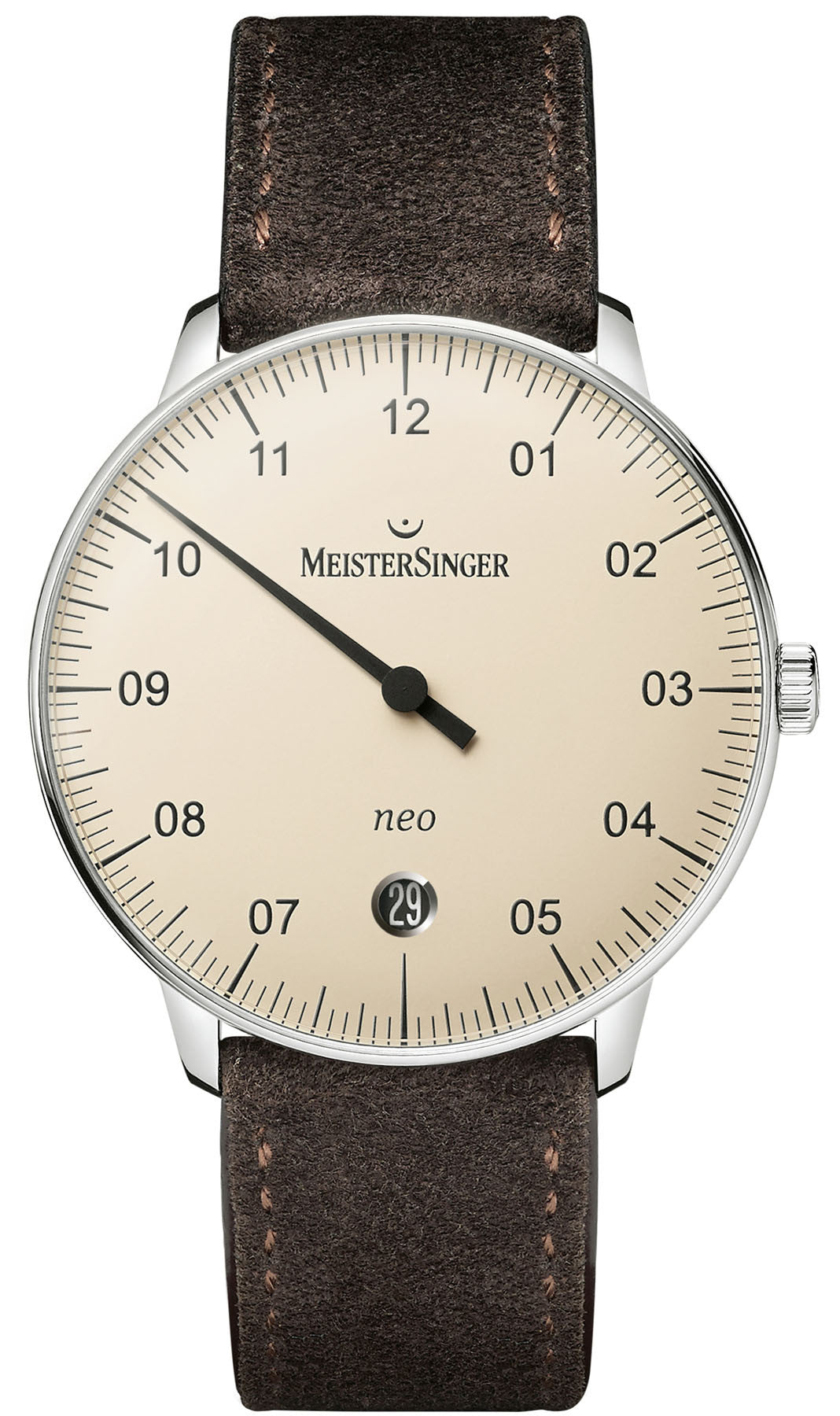 MeisterSinger Watch Neo Suede Brown