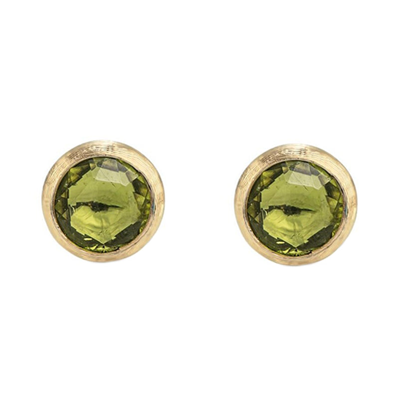 Marco Bicego Jaipur 18ct Yellow Gold Peridot Stud Earrings - Yellow Gold