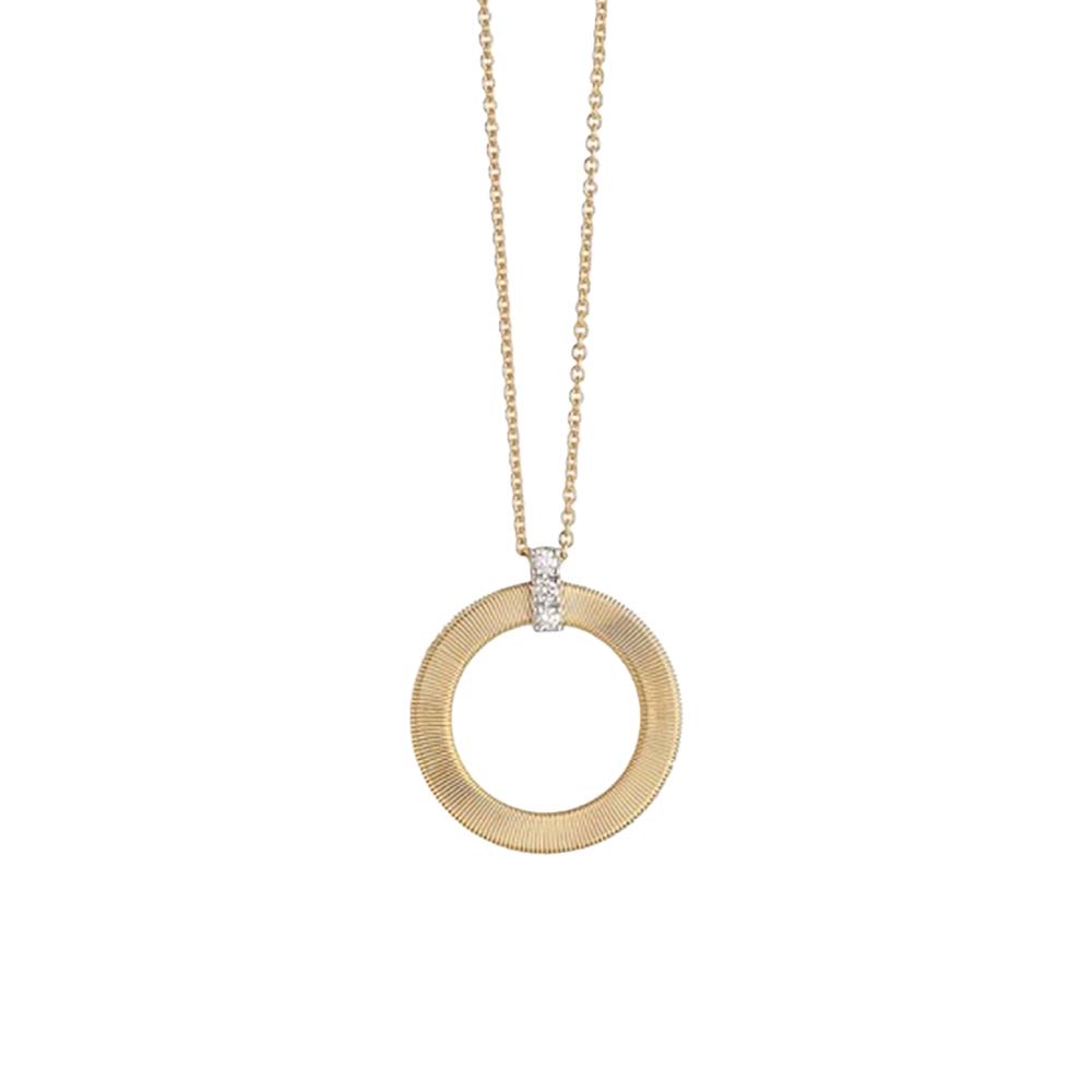 Marco Bicego Masai 18ct Yellow Gold Diamond Round Necklace - Yellow Gold