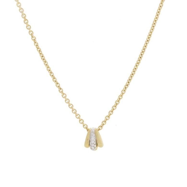 Marco Bicego Lucia 18ct Yellow Gold 0.20ct Diamond Link Necklace D - Option1 Value Yellow Gold