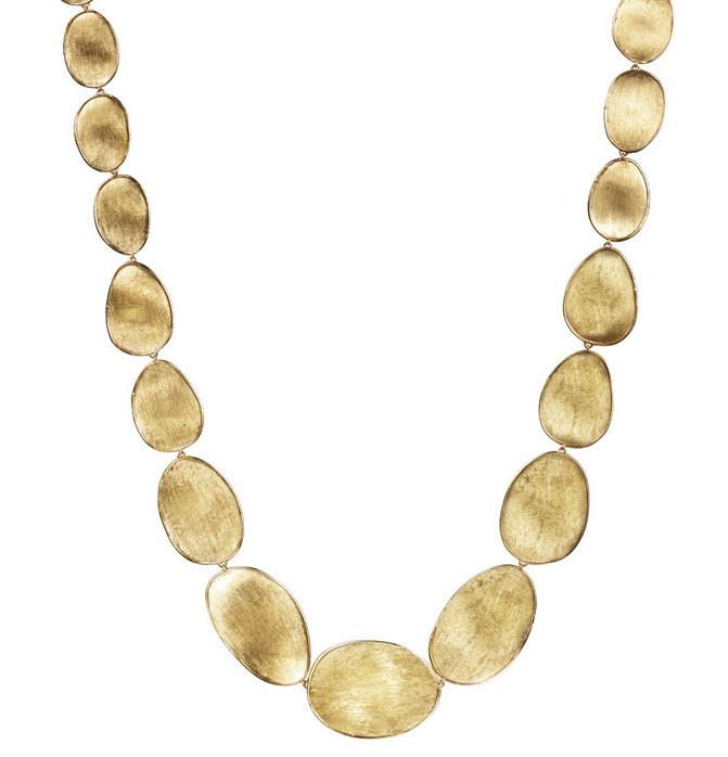 Marco Bicego Lunaria 18ct Yellow Gold Oval Necklace - Yellow Gold