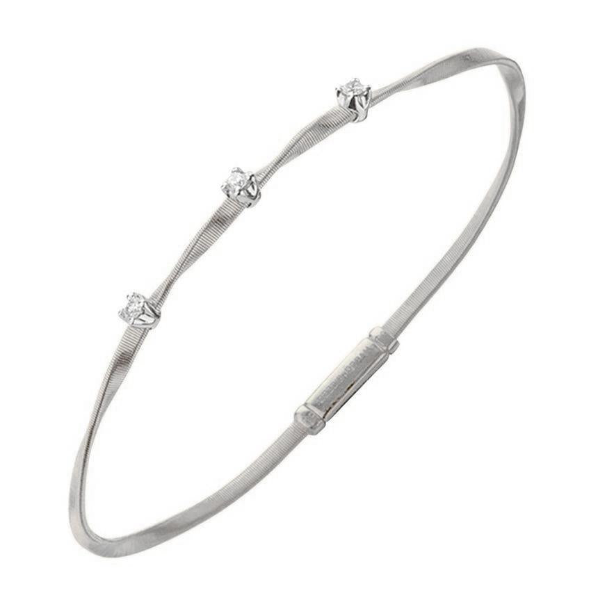 Marco Bicego Marrakech 18ct White Gold 0.15ct Diamond Bracelet - White Gold