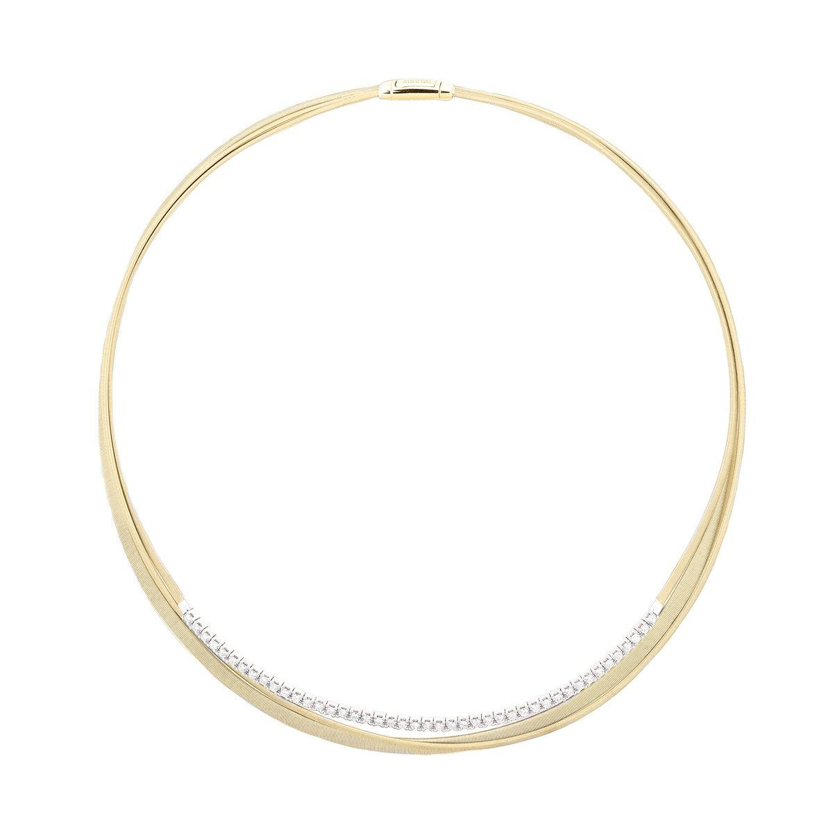 Marco Bicego Masai 18ct Yellow Gold 1.32ct Diamond Collarette Necklace - Yellow Gold