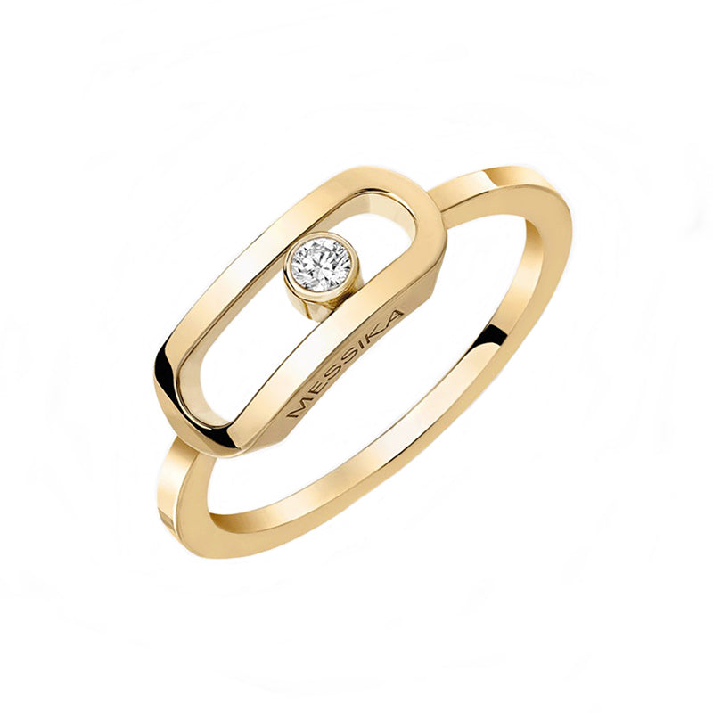 Messika Move Uno 18ct Yellow Gold Diamond Ring - M