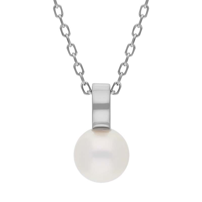 Mikimoto Classic 18ct White Gold White Akoya Pearl Necklace